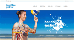 Desktop Screenshot of beachline-festival.de