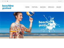 Tablet Screenshot of beachline-festival.de